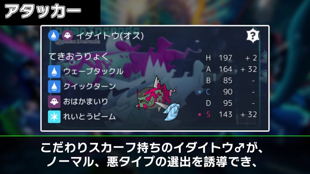 イダイトウの技と実数値