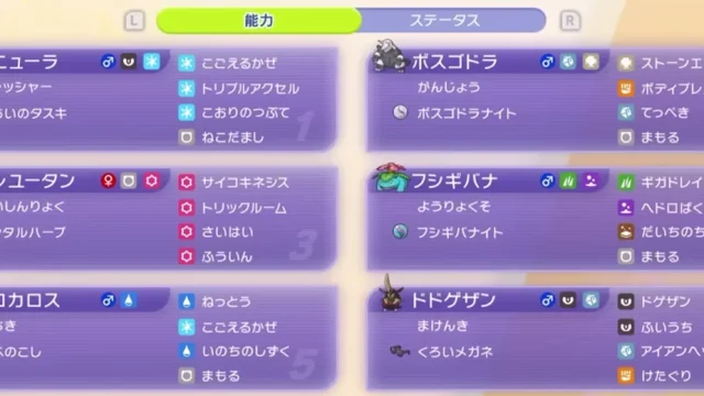 メガボスゴドラ構築｜マニューラ先発＋ヤレユータン4番を3戦固定【ポケモンチャンピオンズ・ダブル】の構築画像