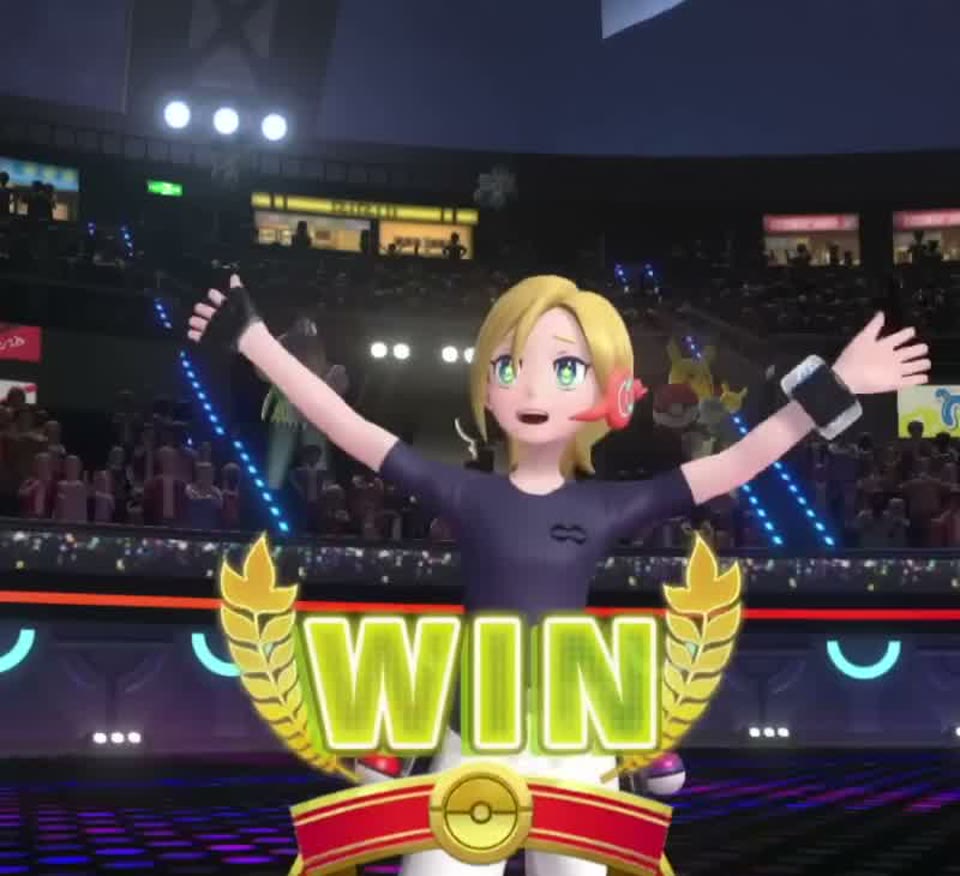 ミミロップを含む選出枝で勝利した結果画面