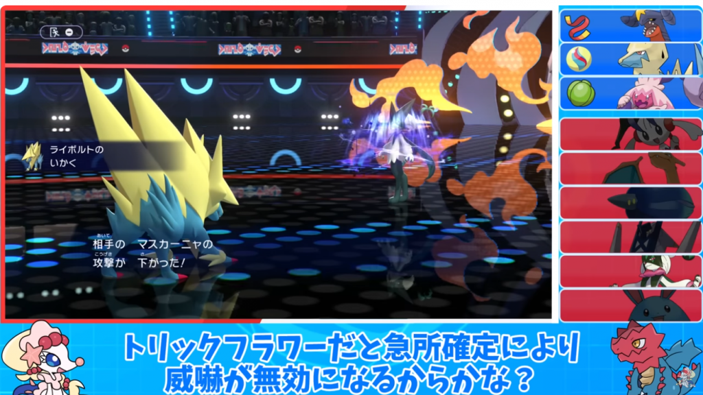 メガライボルトのいかく発動